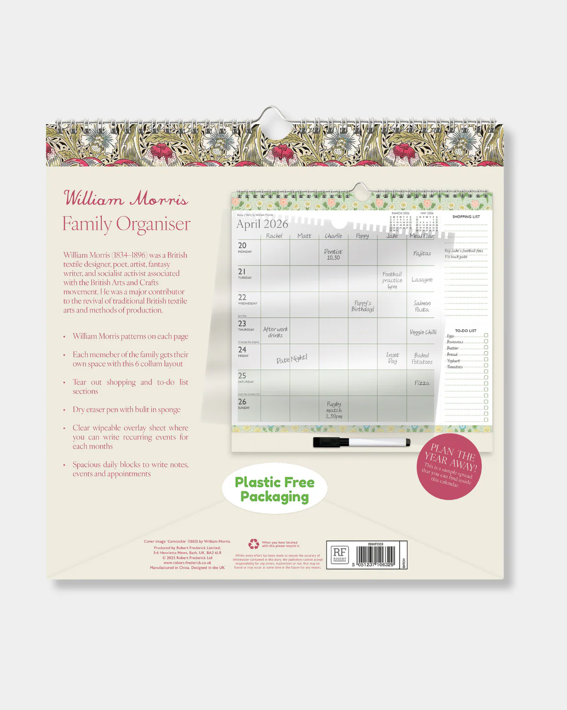 William Morris Family Organiser 2026 - Image 3
